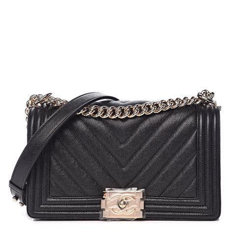 chanel boy new medium chevron 2018 black caviar shoulder bag|BOY CHANEL .